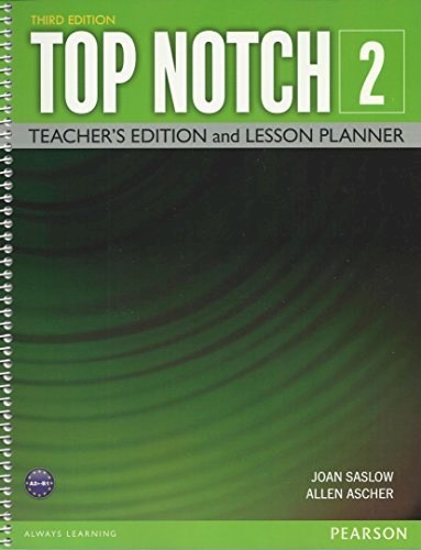 Papel Top Notch 3/E 2 Teacher'S Edition And Lesson Planner