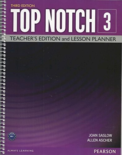 Papel Top Notch 3/E 3 Teacher'S Edition And Lesson Planner