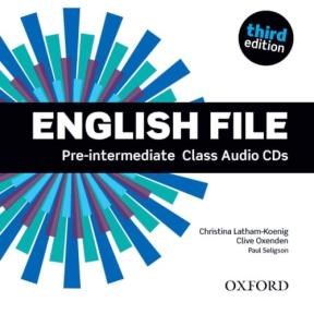 Papel English File Third Edition: Pre-Intermediate. Class Audio Cds
