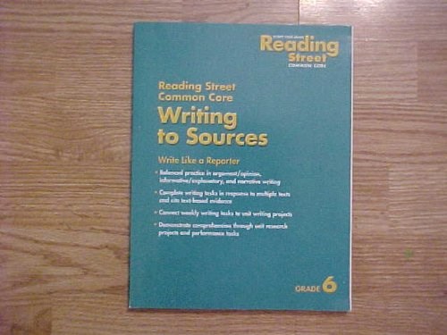 Papel Reading Street 2016 Cc Writing To Sources Grade 6