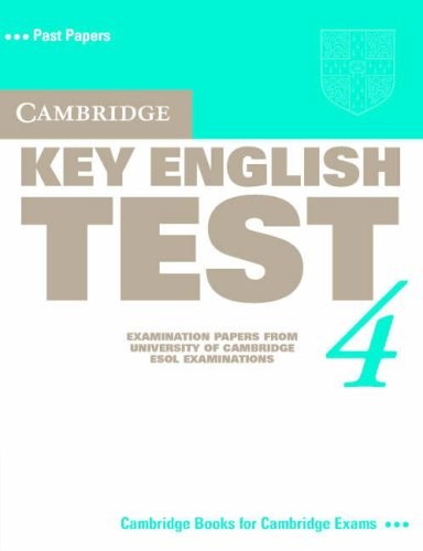 Papel Cambridge Key English Test 4 Student'S Book