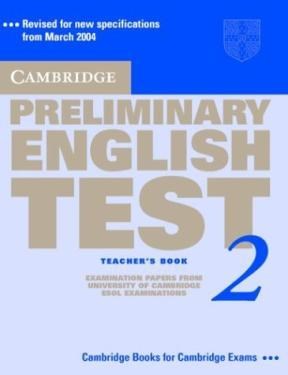 Papel Cambridge Preliminary English Test 2 Teacher'S Book