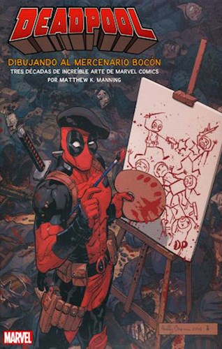 Papel Deadpool Dibujando Al Mercenario Bocon