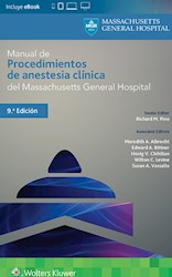 E-book Manual De Procedimientos De Anestesia Clínica Del Massachusetts General Hospital