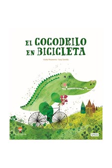 Papel El Cocodrilo En Bicicleta