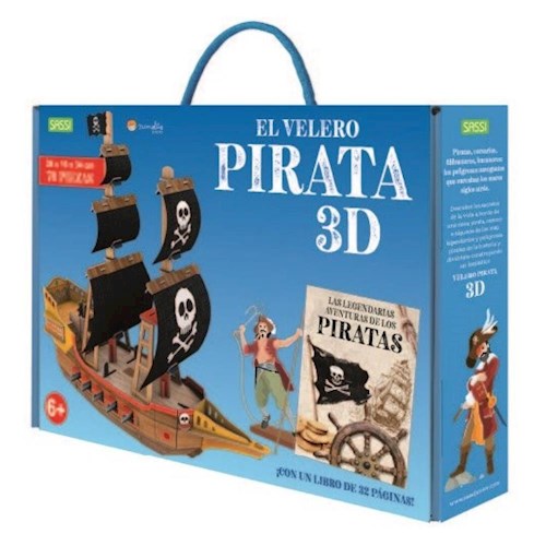 Papel El Velero Pirata 3D