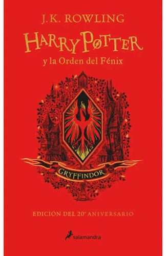 Papel Harry Potter Y La Orden Del Fénix - Gryffindor - Ed. 20º Aniversario