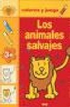 Papel Los Animales Salvajes . Colorea Y Juega