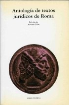 Papel Antología De Textos Jurídicos De Roma