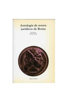 Papel Antología De Textos Jurídicos De Roma