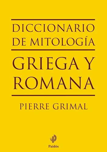 Papel Diccionario De Mitología Griega Y Romana