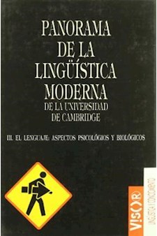Papel Panorama De La Linguistica Moderna Iii
