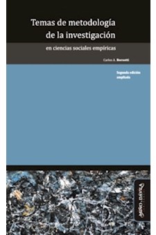 Papel Temas De Metodología De La Investigación En Ciencias Sociales Empíricas 2º Edicion Ampliada