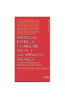 Papel Paradojas Entre Promocion Social Y Servicios Sociales