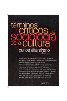 Papel Términos Criticos De Sociología De La Cultur