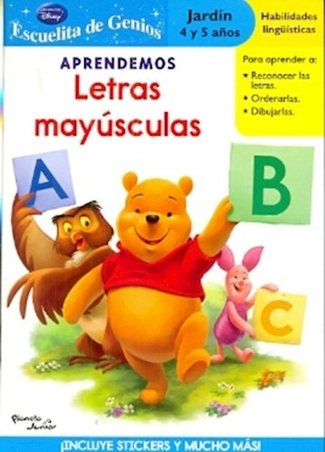Papel Aprendemos Letras Mayúsculas.(Winnie The Pooh)
