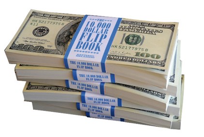 Papel 10000 Dollar Flip Book