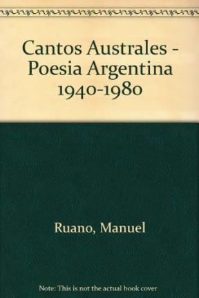 Papel Cantos Australes. Poesia Argentina 1940-1980
