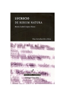 Papel De Rerum Natura. Lucrecio. Una Introducción Crítica.