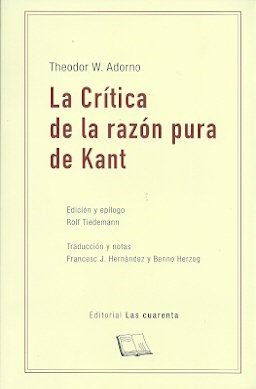 Papel La Crítica De La Razón Pura De Kant