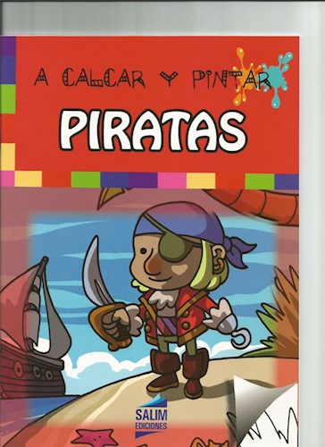 Papel A Calcar Y Pintar Piratas