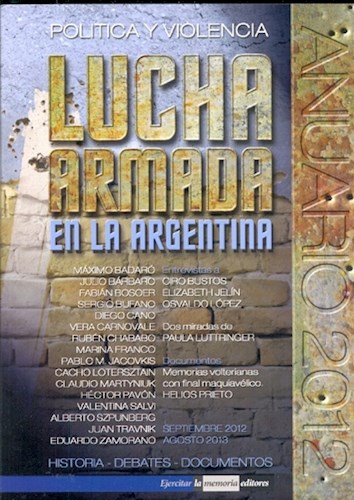 Papel Anuario Lucha Armada En La Argentina 2012
