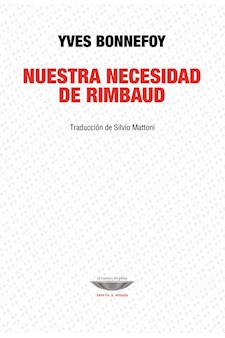 Papel Nuestra Necesidad De Rimbaud - Novedad