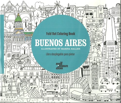 Papel Buenos Aires  Libro Desplegable Para Pintar