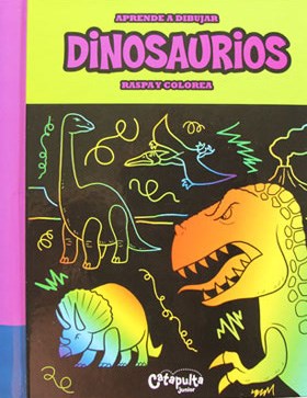 Papel Aprende A Dibujar Dinosaurios-Raspa Y Colorea