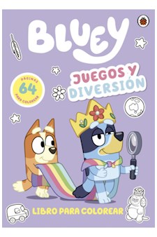 Papel Bluey: Juegos Y Diversión - Libro Para Colorear