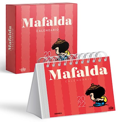 Papel Mafalda Calendario 2022 - Rojo