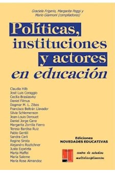 Papel Políticas, Instituciones Y Actores En Educación