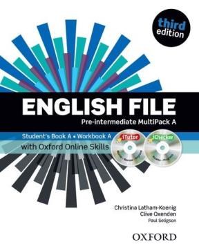 Papel English File Third Edition: Pre-Intermediate. Multipack A With Oxford Online Skills