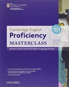 Papel Cambridge English: Proficiency (Cpe) Masterclass: Student'S Book With Online Skills And Language Pra