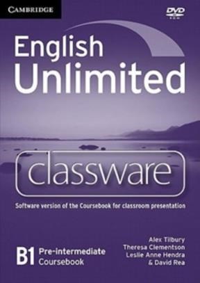 Papel English Unlimited Pre-Intermediate Classware Dvd-Rom