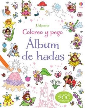 Papel Album De Hadas - Coloreo Y Pego