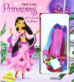 Papel Viste A Tus Princesas Y Lee El Cuento De Aladino (Con Imanes Brillantes)