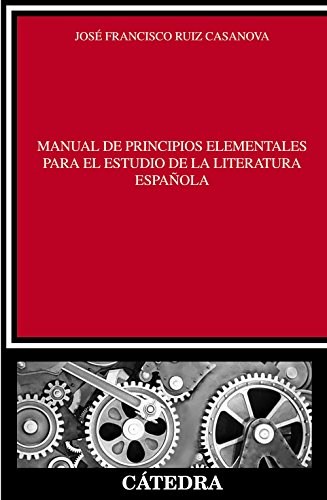 Papel Manual De Principios Elementales Para El Estudio De La Literatura Española