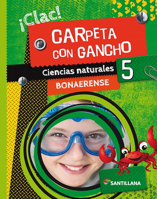 Papel ¡Clac! Carpetas Con Gancho Ciencias Naturales 5 Bonaerense Nov 2020