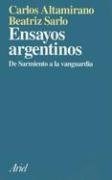 Papel Ensayos Argentinossarmiento A La Vanguardia
