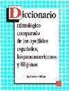 Papel Diccionario Etimológico Comparado De Los Apellidos Españoles, Hispanoamericanos Y Filipinos