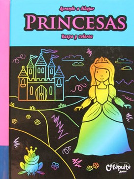 Papel Aprende A Dibujar Princesas-Raspa Y Colorea