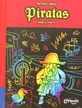 Papel Aprende A Dibujar, Raspa Y Colorea Piratas