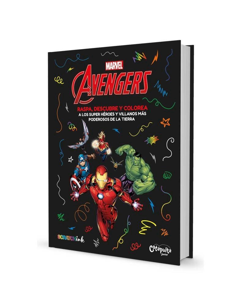Papel Raspa, Descubre Y Colorea: Avengers