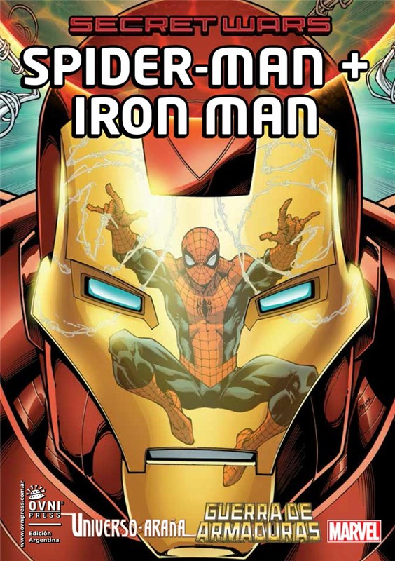 Papel Marvel - Guerra Secreta #10 - Spiderman + Iron Man