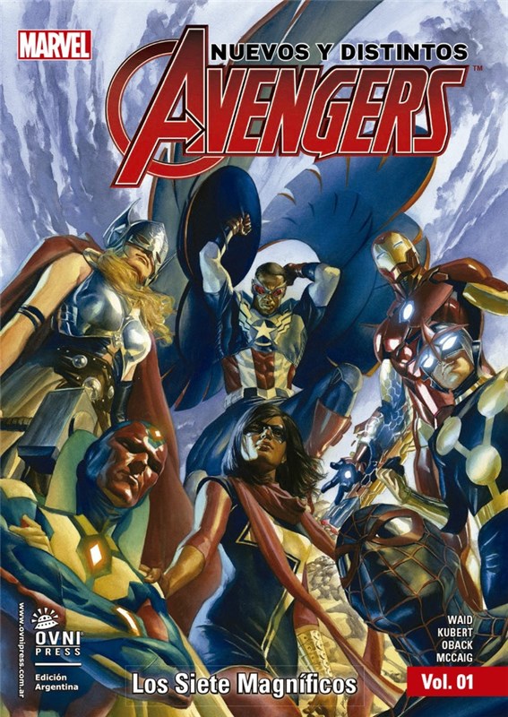 Papel Marvel- Avengers - Nuevos Y Distintos Vol. 1, Siete Magnificos