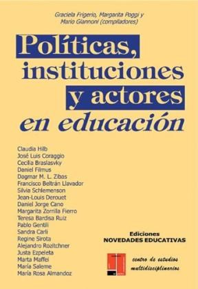 Papel Políticas, Instituciones Y Actores En Educación