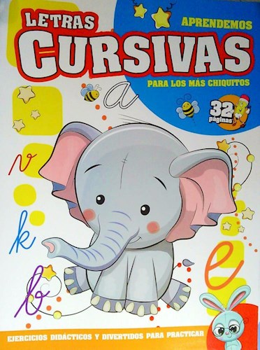 Papel APRENDEMOS LETRAS CURSIVAS PARA LOS MAS CHIQUITOS 32 PAGINAS