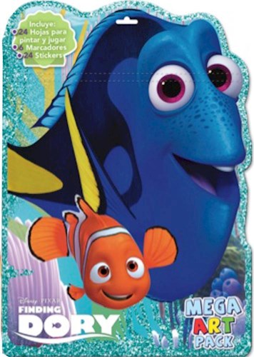 Papel BUSCANDO A DORY (MEGA ART PACK) (CONTIENE HOJAS PARA JUGAR Y PINTAR + MARCADORES + STICKERS)