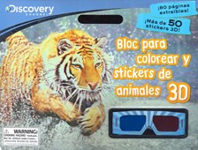  Block Colorear Y Stickers Animales